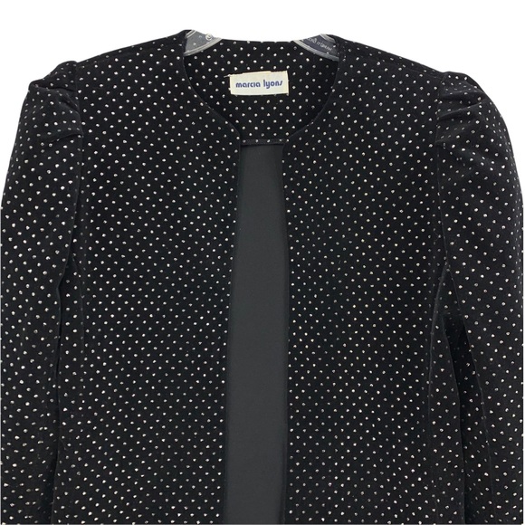 Vintage Open Front Blazer/ Jacket with Matching Bow Tie- Made in the USA - Picture 3 of 14